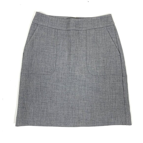 Loft Pencil Skirt Women’s Sz 4, Pockets, Grey, Short, Straight - Picture 1 of 6